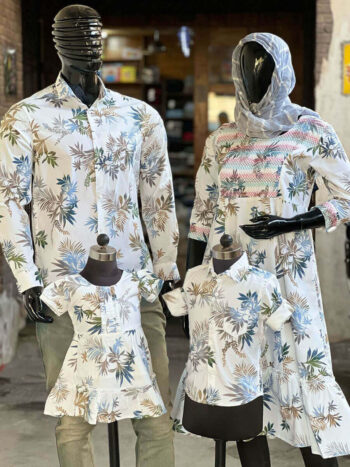 Big White Floral Print
