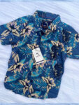 Blue Flower Avatar Navy Rayon Shirt