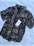 Egypt Black Rayon Printed Shirt