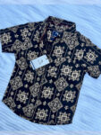 Navy Blue Rangoli Rayon Printed Shirt