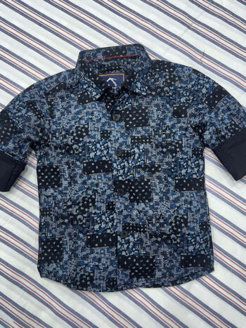 Navy Confusing Printed shirt