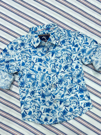 Royal Blue Floral Print