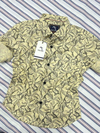Yellow Flower printed shirt