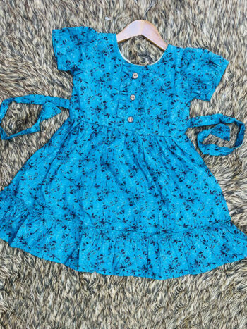 Lapis Blue Flared Frock