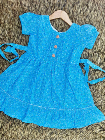 Sky Blue Flared Frock