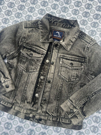 Black Acid Washed Jacket