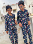 Happy Pugmas Printed-Unisex Night Suit