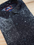 Black Shirt with White Splatter Effect