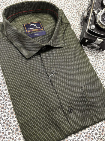 Dense moose green Geo Pattern