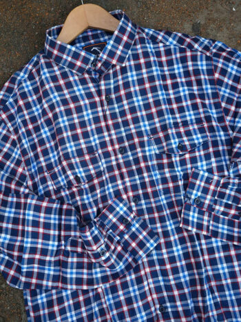 Navy, Red and Blue Multi Checks