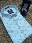Sky Blue Small Boat Print