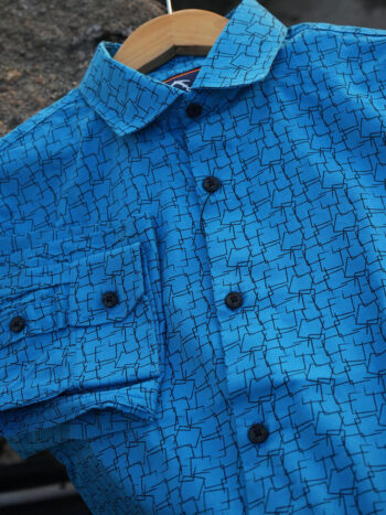 Dark Blue Square Outlines