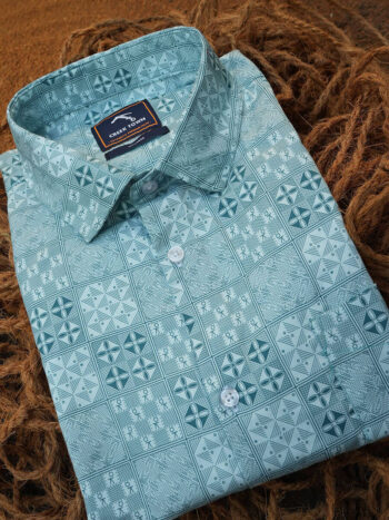 Blue African Adinkra Print
