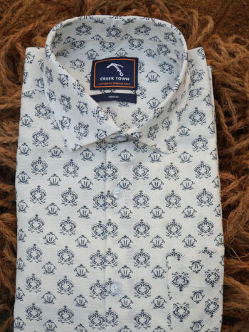 Light beige green floral print