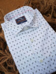 White Base Double Star Print