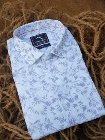 White , Lavender floral print