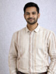 Half White Stripe Design Family Combo Men Shirt