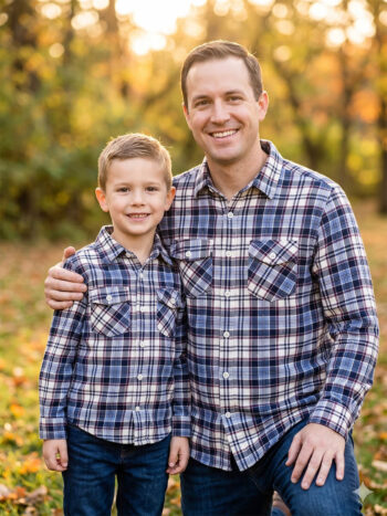 Navy Magenta Flannel checks
