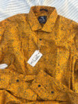 Mustard yellow sunflower print