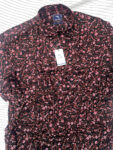 Black base red cherry blossom