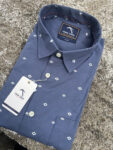 Greyish Blue Diamond shaped Motif