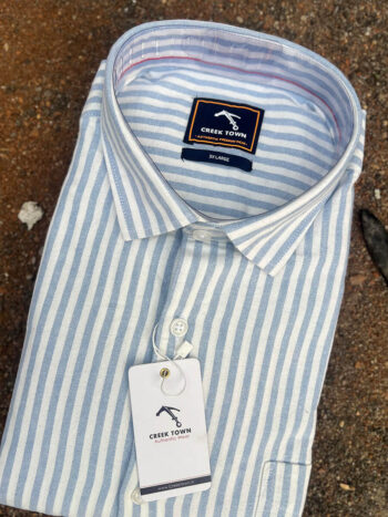 Blue and white stripes