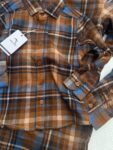 Sand Brown and Blue Checks - Son Shirt