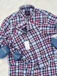 Double Fabric Grey & Red Checked Shirt